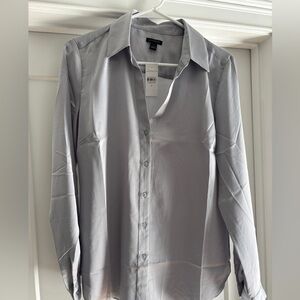 Ann Taylor Gray Dress Shirt